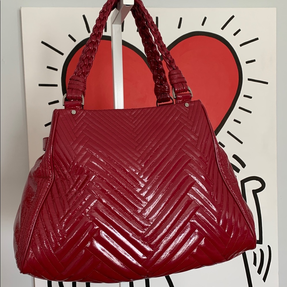 Cole Haan LAURY Patent Leather Large Tote & Clutch